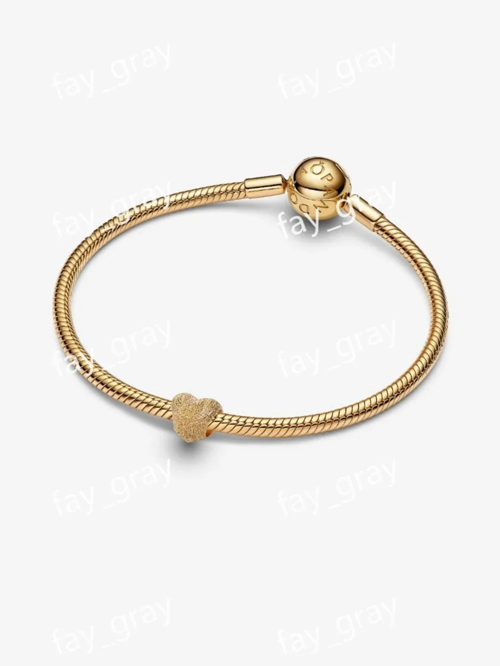 Pandora Textured Heart Mini Charm
